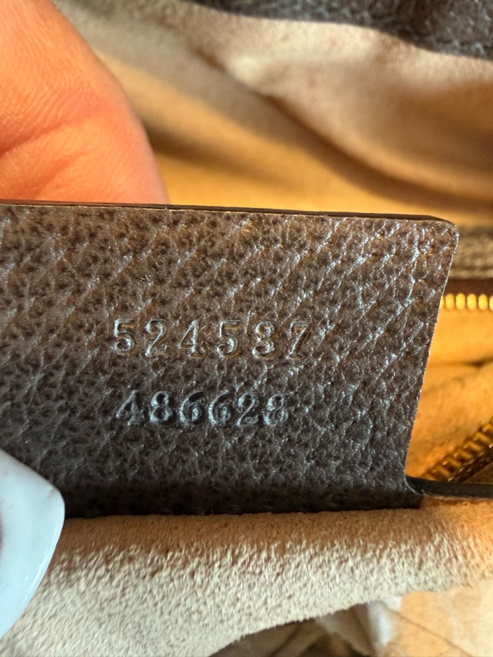 Gucci Brown GG Supreme Medium Canvas Tote with Green-Red Stripe - Picture 16 of 16